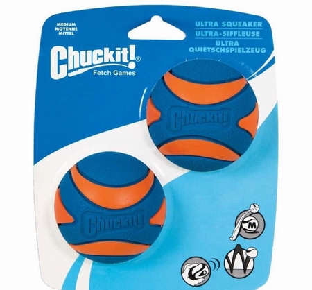 Chuckit! Ball Ultra Squeaker Medium 2pcs.