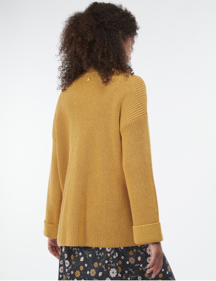 Barbour Ferryside Knitted Cardigan Mustard